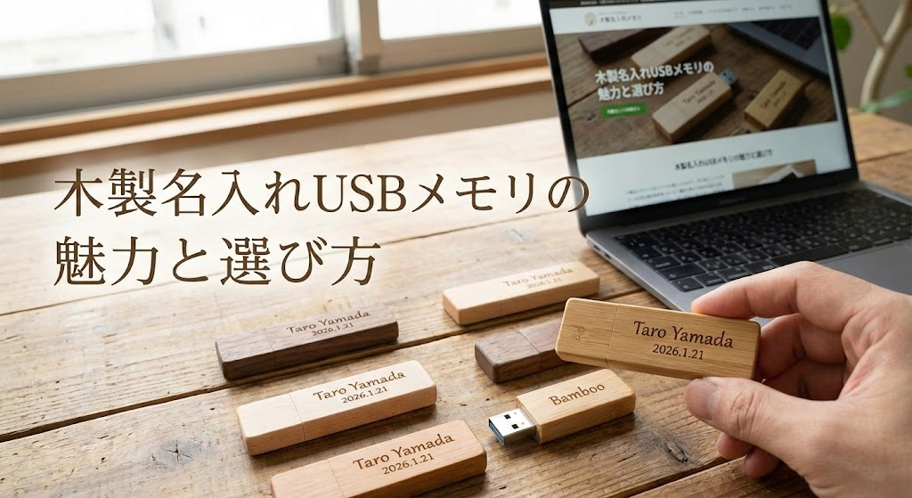 木製名入れUSBメモリの魅力と選び方-1